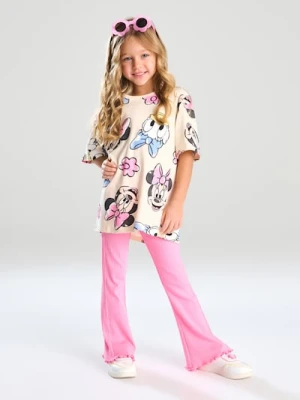 Sinsay - Komplet: koszulka i spodnie Minnie and Daisy - wielobarwny