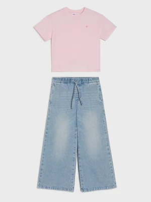 Sinsay - Komplet: koszulka i spodnie - wielobarwny