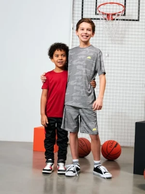 Sinsay - Komplet: koszulka i szorty Active - wielobarwny