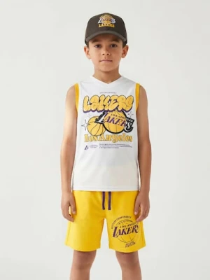Sinsay - Komplet: koszulka i szorty NBA Lakers - żółty