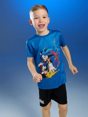 Sinsay - Komplet: koszulka i szorty Sonic the Hedgehog - wielobarwny