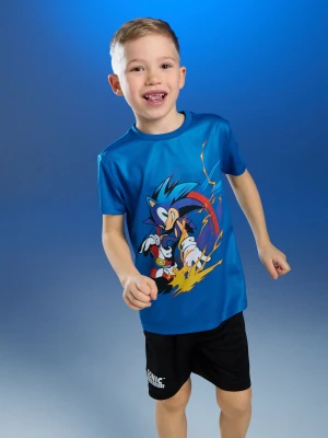 Sinsay - Komplet: koszulka i szorty Sonic the Hedgehog - wielobarwny