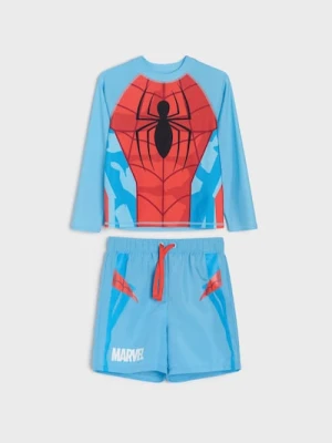 Sinsay - Komplet: koszulka i szorty Spider-Man - wielobarwny