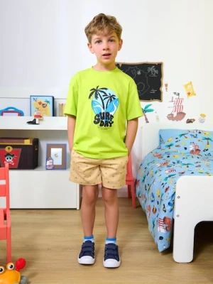 Sinsay - Komplet: koszulka i szorty - wielobarwny