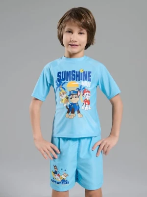 Sinsay - Komplet: koszulka i szorty z nadrukiem PAW Patrol - niebieski