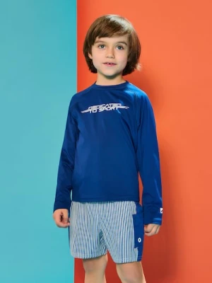 Sinsay - Komplet plażowy z koszulką UPF 40+ Active - granatowy