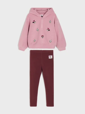 Sinsay - Komplet polarowa bluza i legginsy z haftem Disney - wielobarwny