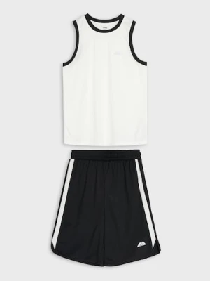 Sinsay - Komplet sportowy: koszulka i szorty Active - biały
