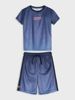 Sinsay - Komplet sportowy z szybkoschnącej tkaniny Active - granatowy