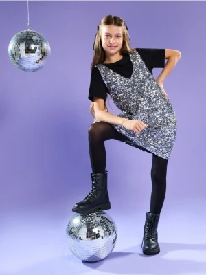 Sinsay - Komplet: sukienka i koszulka - wielobarwny