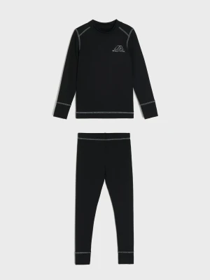 Sinsay - Termoaktywny komplet sportowy: bluzka i legginsy fitted Active - czarny
