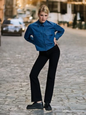 Sinsay - Koszula jeansowa - niebieski