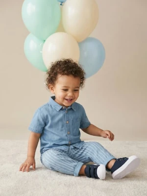 Sinsay - Koszula jeansowa - niebieski