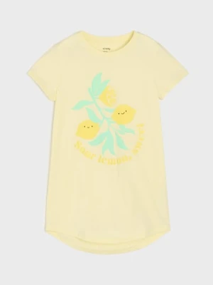 Sinsay - Koszula nocna z owocowym motywem - żółty