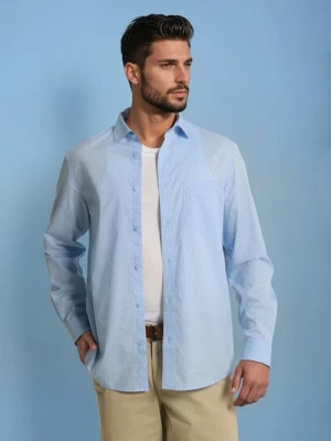 Sinsay - Koszula regular fit - błękitny