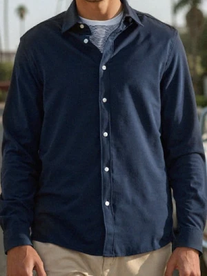 Sinsay - Koszula regular fit - granatowy