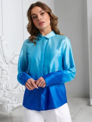 Sinsay - Koszula satynowa - niebieski