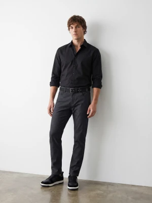 Sinsay - Koszula slim fit - czarny
