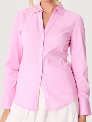 Sinsay - Koszula slim fit w paski - różowy