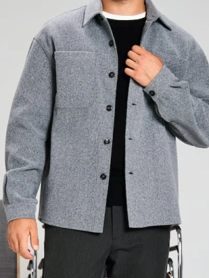 Sinsay - Koszula typu shacket - szary