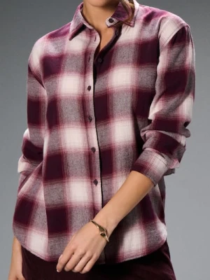 Sinsay - Koszula w kratę - bordowy