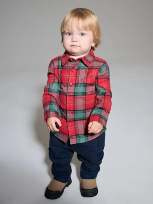 Sinsay - Koszula w kratę - czerwony