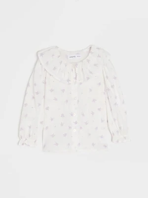 Sinsay - Koszula w kwiatki - kremowy