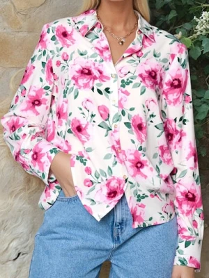 Sinsay - Koszula w kwiaty - wielobarwny