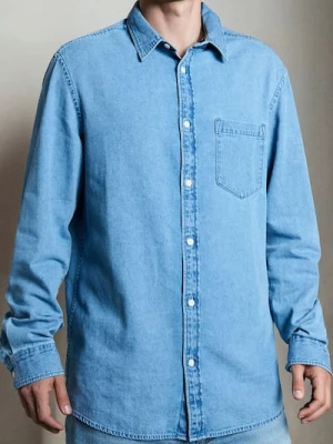 Sinsay - Koszula z długim rękawem - niebieski