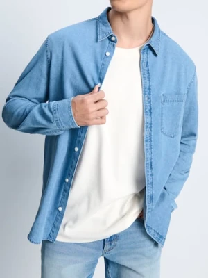 Sinsay - Koszula z długim rękawem - niebieski