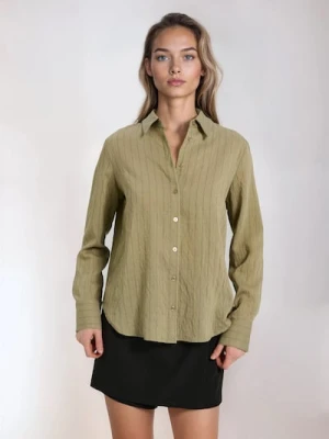 Sinsay - Koszula z domieszką lnu - wielobarwny