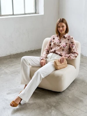 Sinsay - Koszula z domieszką lnu - wielobarwny