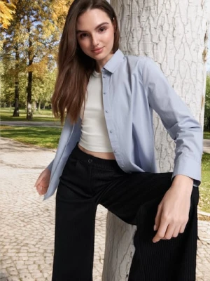 Sinsay - Koszula z kołnierzykiem - błękitny