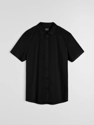 Sinsay - Koszula z krótkim rękawem - czarny