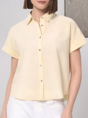 Sinsay - Koszula z krótkim rękawem - żółty