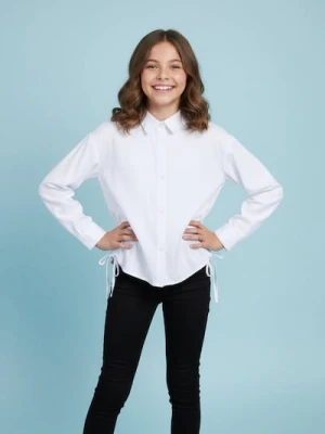 Sinsay - Koszula z marszczeniami - biały