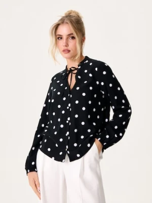 Sinsay - Koszula z wiązaniem - czarny