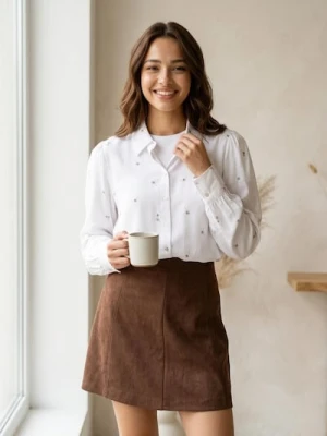 Sinsay - Koszula z wiskozy - biały