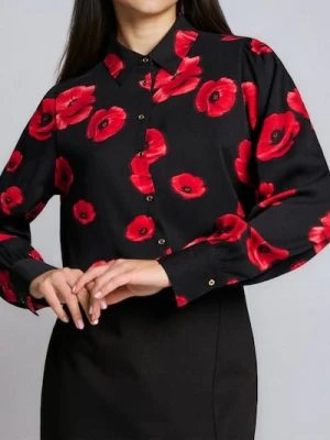 Sinsay - Koszula z wiskozy - czarny