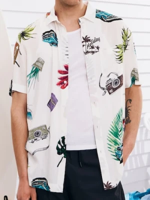 Sinsay - Koszula z wiskozy z ozdobnym wzorem - wielobarwny