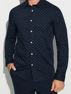 Sinsay - Koszula ze wzorem - granatowy