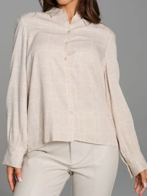 Sinsay - Koszula ze wzorem - kremowy