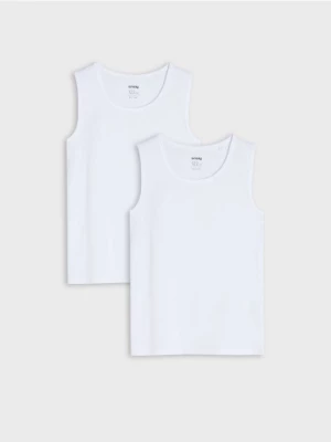 Sinsay - Koszulka 2 pack - biały