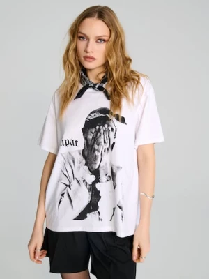 Sinsay - Koszulka 2Pac - biały