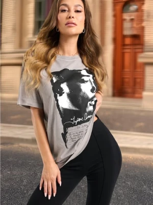 Zdjęcie produktu Sinsay - Koszulka 2Pac - szary