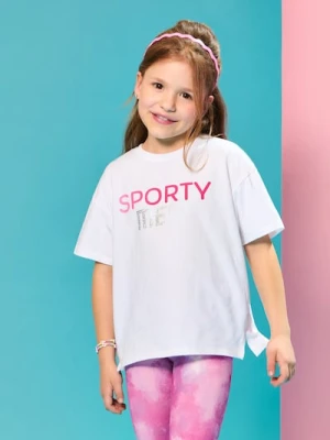 Sinsay - Koszulka Active - biały