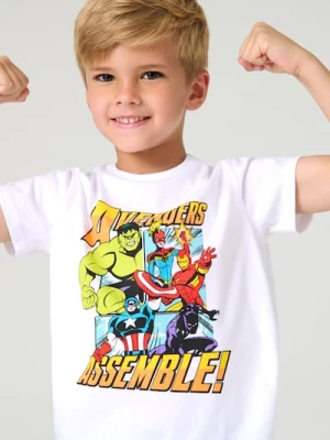 Sinsay - Koszulka Avengers - biały