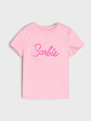 Sinsay - Koszulka Barbie - różowy