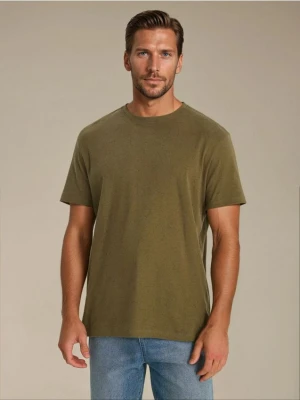 Sinsay - Koszulka basic - khaki