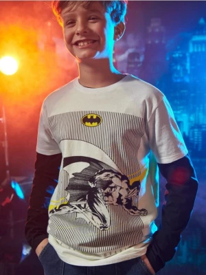 Sinsay - Koszulka Batman - biały